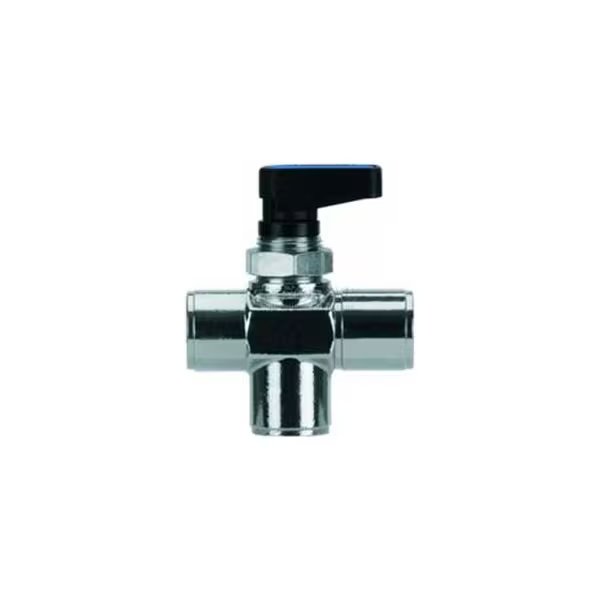 AIGNEP 3-Pos Mini Ball Valve 86700-04, Closed Center, 1/4